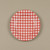 RED & WHITE GINGHAM CHARGER