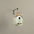 GREEN & TAN BIRDHOUSE