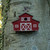 RED BARN BIRDHOUSE W/ ROOSTER WEATHERVANE