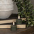 SET/ 2 - 3D FLAME DARK GREEN TEALIGHT CANDLES W/ MELTING EFFECT