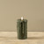 6" DARK GREEN 3D FLAME PILLAR CANDLE