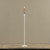 23.25" WHITE NEWTON TAPER CANDLESTICK