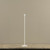 23.25" WHITE NEWTON TAPER CANDLESTICK