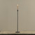 23.25" BLACK NEWTON TAPER CANDLESTICK