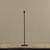 23.25" BLACK NEWTON TAPER CANDLESTICK