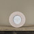 4" ROUND BEIGE GINGHAM PHOTO FRAME