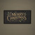 48" FRAMED BLACK & GOLD MERRY CHRISTMAS SIGN