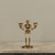 GOLD SKELETON TAPER CANDLE HOLDER