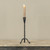 11.75" FORGED METAL TAPER CANDLE HOLDER