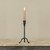 9.75" FORGED METAL TAPER CANDLE HOLDER