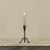 8" FORGED METAL TAPER CANDLE HOLDER