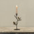 10.25" TREE W/ BIRD & PINECONE TAPER CANDLE HOLDER