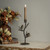 10.25" TREE W/ BIRD & PINECONE TAPER CANDLE HOLDER