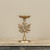 8.5" GOLD MAPLE LEAF PILLAR CANDLE HOLDER