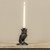 5.5" BLACK OWL TAPER CANDLE HOLDER