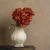 20" DARK ORANGE HYDRANGEA STEM