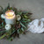 14" CREAM PUMPKIN & FOLIAGE CANDLE RING