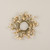13" CREAM MINI DAISY CANDLE RING