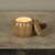 4" BEIGE CERAMIC PUMPKIN CANDLE