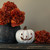 6.25" WHITE CERAMIC LED PUMPKIN