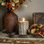 6" WOVEN WICKER GLASS 3D FLAME CANDLE