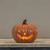 6.25" ORANGE CERAMIC LED PUMPKIN