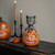 CRAZY CAT W/ JACK-O-LANTERN CANDY CONTAINER