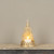 11.25" GOLD CHRISTMAS TREE PILLAR CANDLE HOLDER