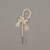 28.75" GOLD CANDY CANE STAKE