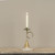 10" GOLD TRUMPET TAPER CANDLE HOLDER