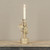 9.5" GOLD NUTCRACKER TAPER CANDLE HOLDER