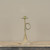 12.25" GOLD TRUMPET TAPER CANDLE HOLDER