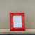 5" X 7" RED CHIPPY PHOTO FRAME