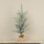 3' GLITTERED PINE TREE W/ BURLAP BASE
