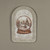 11.25" CABIN & SLED SNOW GLOBE METAL SIGN
