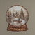 23.5" CABIN & SLED SNOW GLOBE METAL SIGN