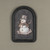 12" HOLLY SNOWMAN METAL SIGN