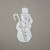 48.25" SNOWMAN W/ CANDY CANE STAKE