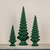 14.75" GREEN FLOCKED TREE