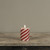 4" CANDY CANE 3D FLAME PILLAR CANDLE