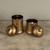 7" GOLD SLEIGH BELL 3D FLAME CANDLE