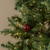 2" TRANSPARENT RED GLASS ORNAMENT