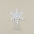 12.25" STELLA SNOWFLAKE TREE TOPPER