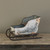 AGED WHITE TABLETOP SLEIGH