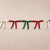 9' RED, WHITE & GREEN BOW GARLAND