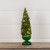 16" LIGHTED TREE IN GREEN GLASS BASE