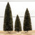 SET/ 3 SNOWY MOSS GREEN BOTTLEBRUSH TREES