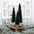 SET/ 3 DEEP FOREST SPIRAL CUT BOTTLEBRUSH TREES