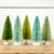 SET/ 5 - 6" GREEN HUES BOTTLEBRUSH TREES BOX