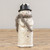 8" SNOWY TOP HAT SNOWMAN W/ TINSEL SCARF